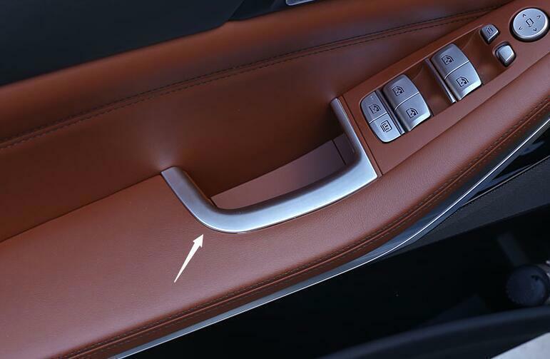 for BMW X5 G05 2019-2023 ABS Chrome Inner Door Box Frame Cover Decoration Trims