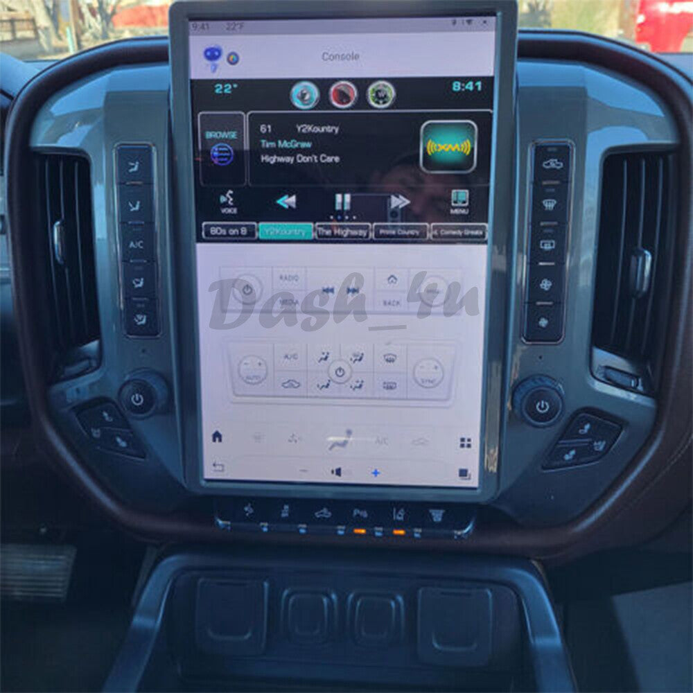 Android 13.0 for Tesla Vertical Screen GPS Radio for Chevrolet Silverado 2013-2019