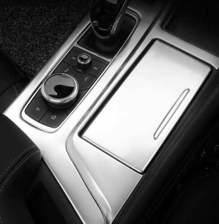 for Cadillac CT5 2020-2022 Silver Steel Inner Gear Box Shift Panel Cover Trim 3
