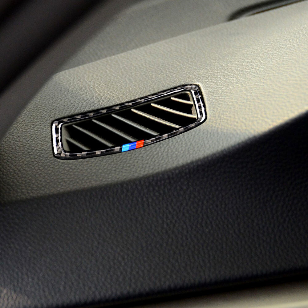 2¡ÁCarbon Fiber Dashboard Side Air Vent Outlet Cover for BMW 3 Series E90 2005-12