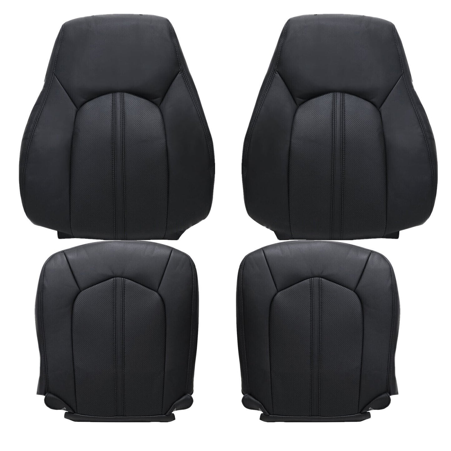 4PCS Front Driver Passenger Side Leather for Seat Cover for Cadillac CTS 2008-2013