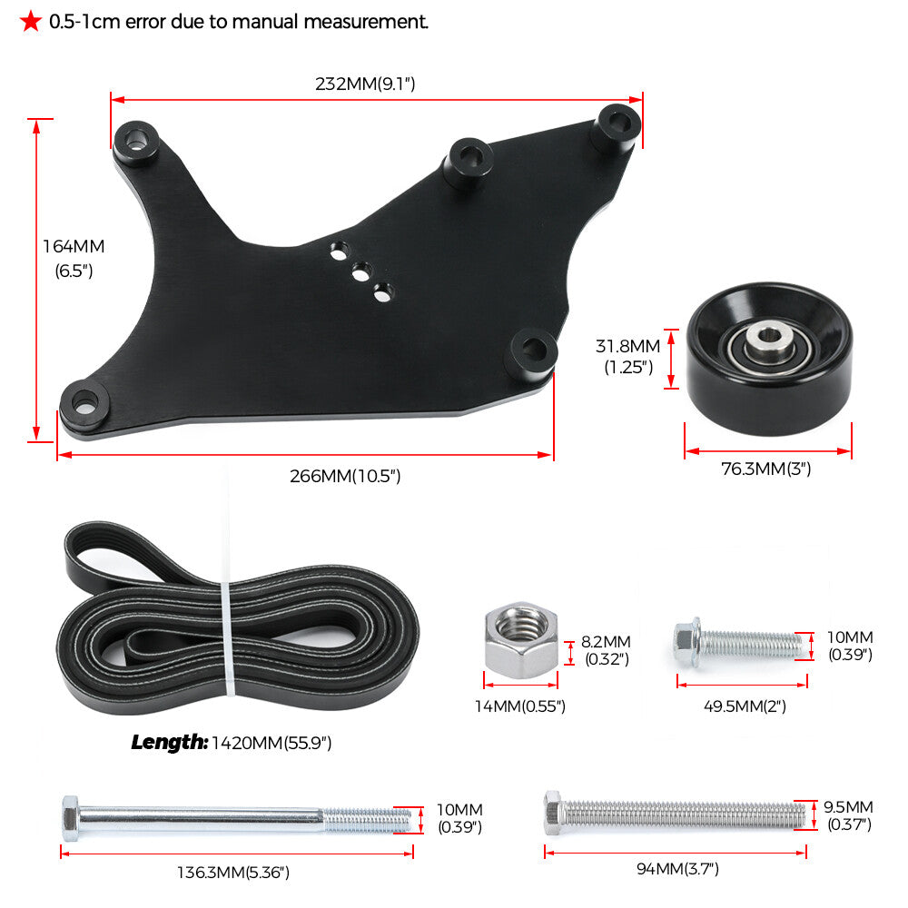 Truck Dual Alternator Bracket Kit for Chevy Silverado Tahoe 294 325 4.8 5.3 6.0L
