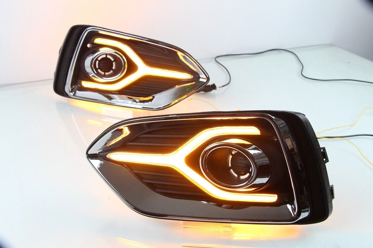 for Hyundai Accent 2018-2020 DRL Daytime Running Fog Light Turn Signal Lamp Kit