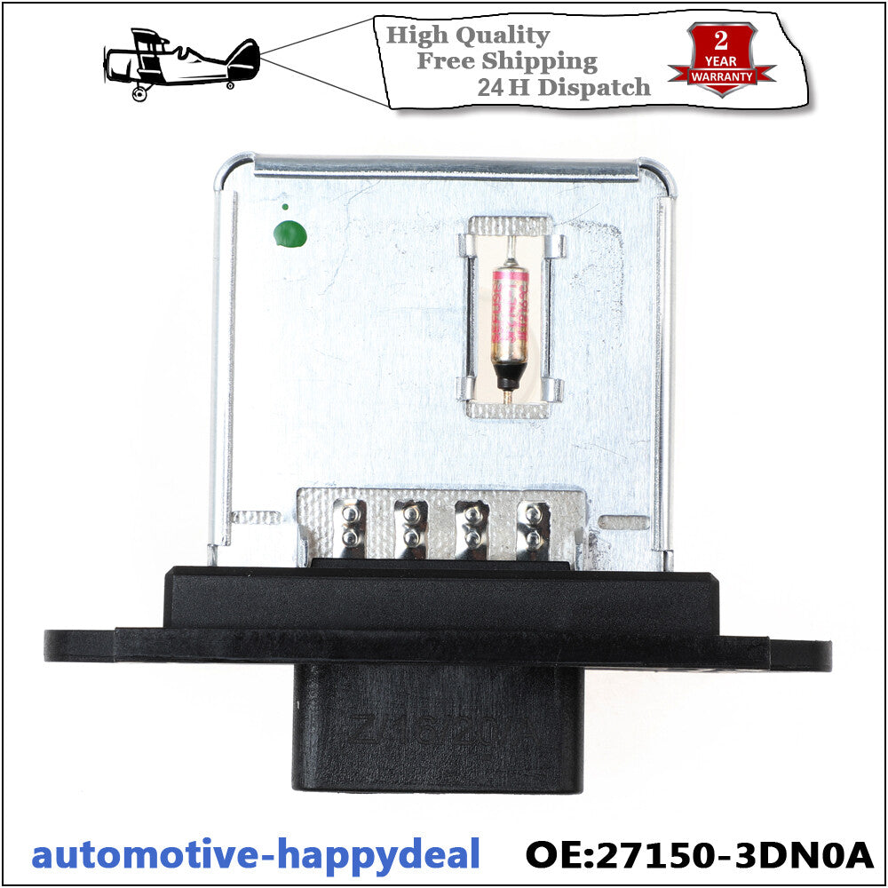 for Nissan Micra Mk3/K12 Blower Fan Motor Heater Resistor Rheostat 27150-3DN0A