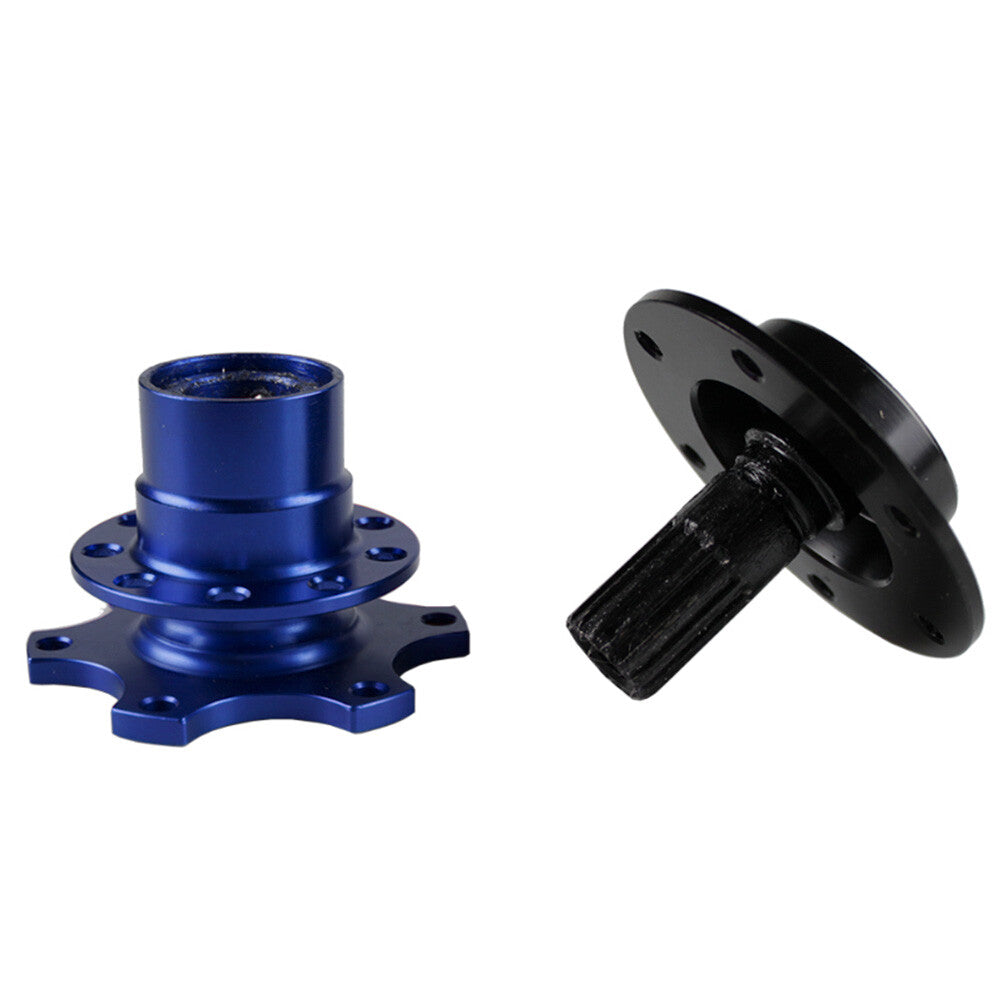 Steering Wheel Quick Release Car Aluminum 6 Hole Snap off Hub Adapter Boss Kit