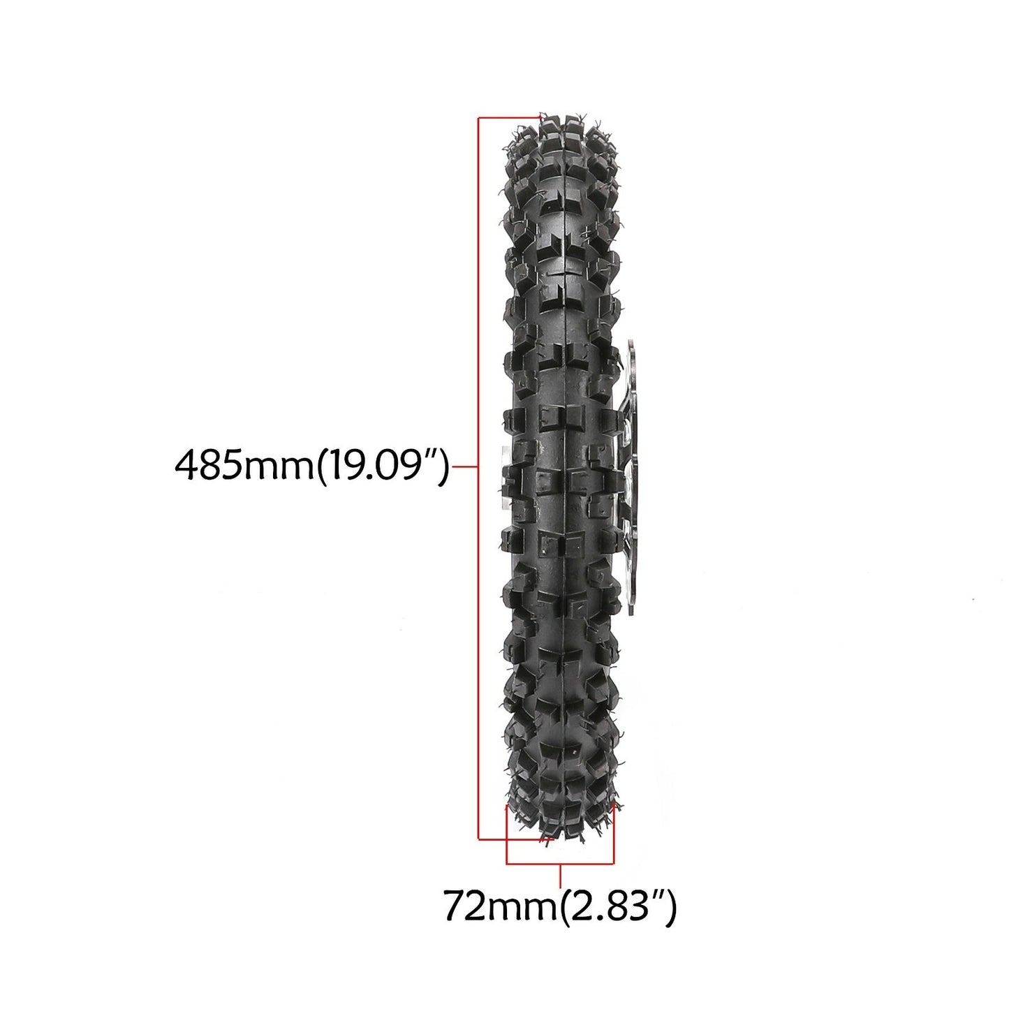 12mm 14-inch wheels, 60/100-14 tires, rim assembly, 2.50-14 grooved tires, SSR 110cc 125cc PW80