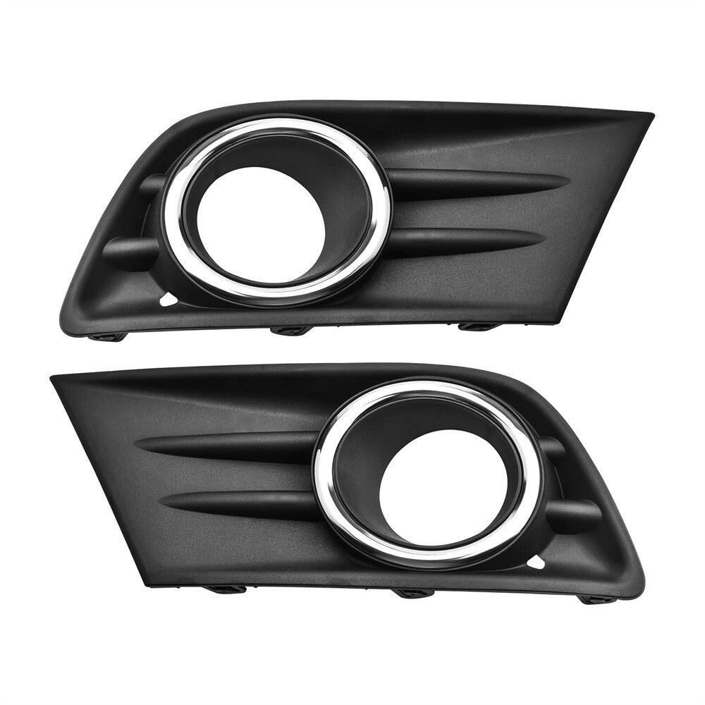 For 12-15 for Honda Pilot Front Bumper Fog Light Cover w Chrome Ring Left Right Side