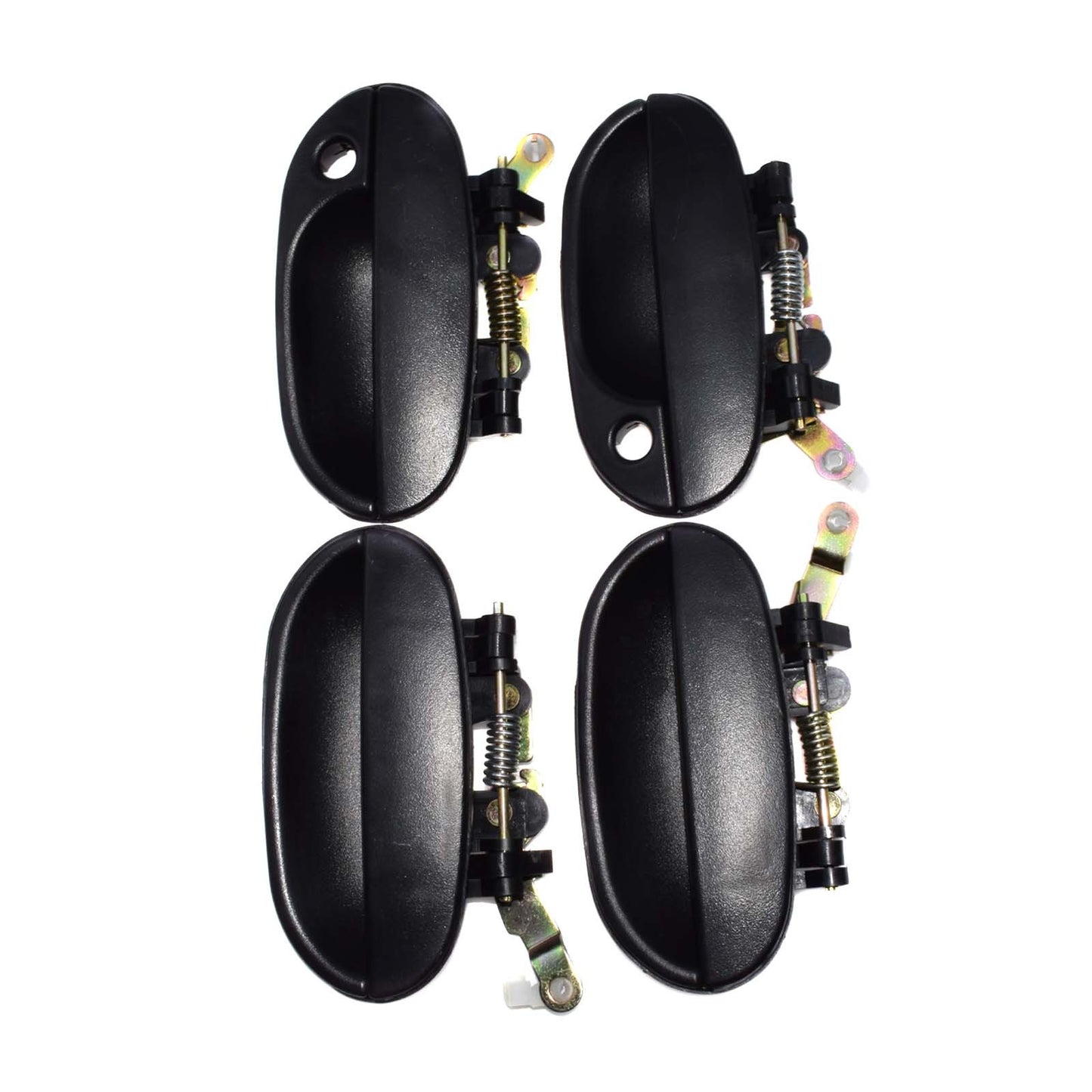 Door handle exterior suitable for 1995-1999 modern accent, front, back, left, 1-piece set of 4-piece set.