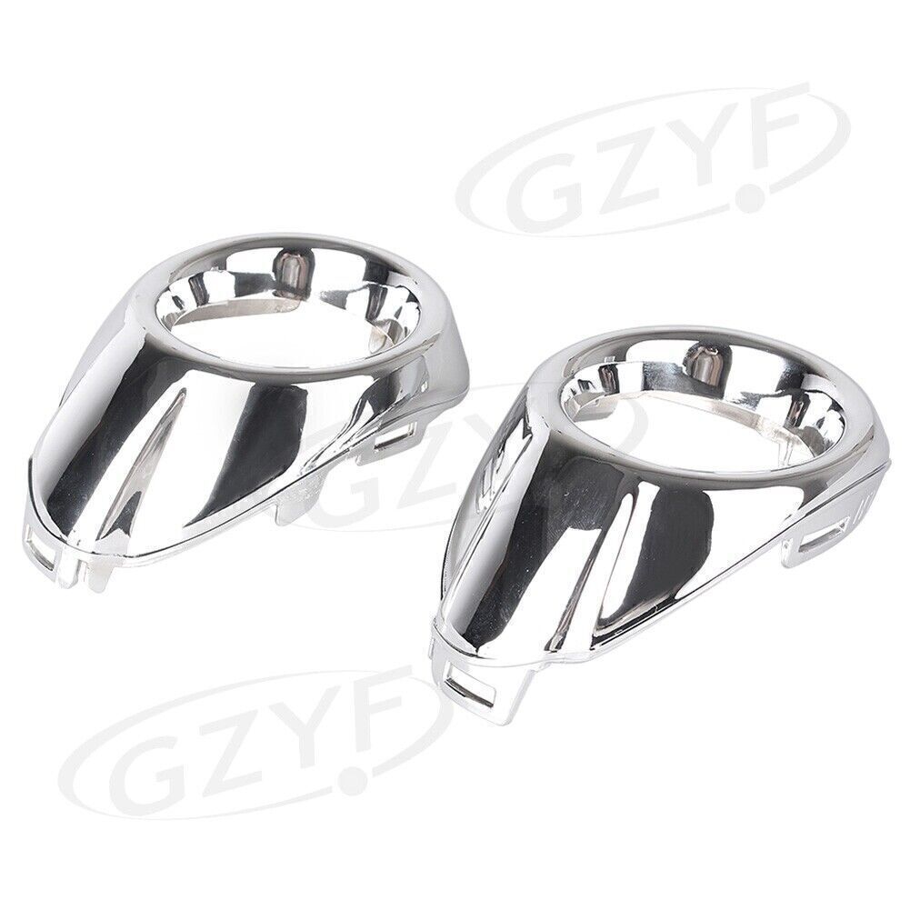 2x Front Fog Light Lamp Cover Surround Bezels Trim Chrome for Ford Focus 2012-13