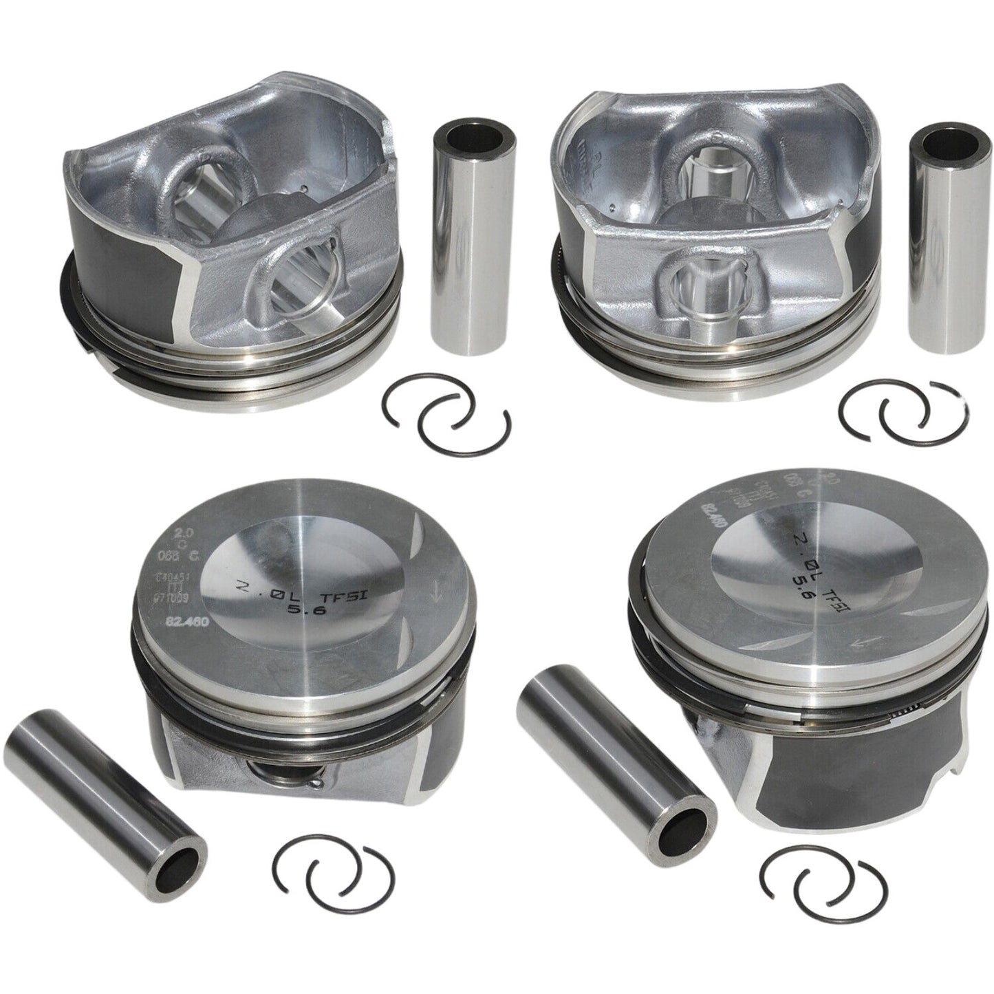 4Pcs Pistons Rings 06D107066C for Audi A4 for VW TFSI BWA BPY EA113 ¦µ20mm / 82.5mm