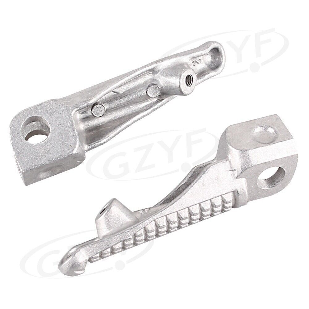 PAIR Front Footrest Foot Peg Assemblyfor Kawasaki Z1000 07-2013 Z750 Silver