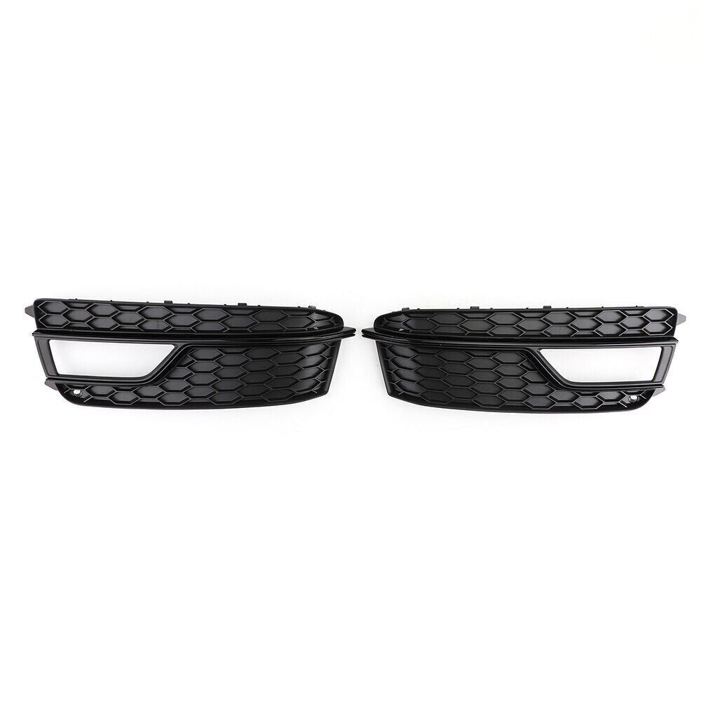 Front Bumper Lower Grilles Fog Light Grilles Pair for AUDI A5 S-Line S5 2013-17