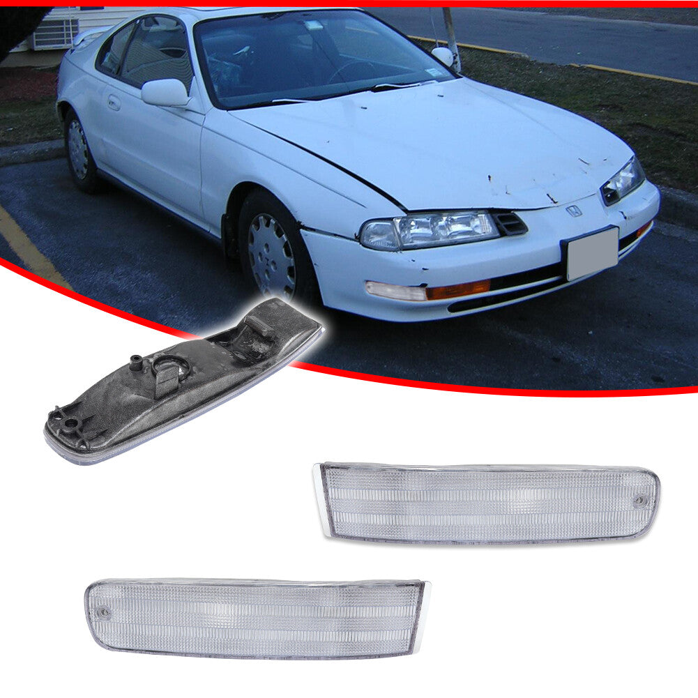 Clear crystal turn signal/corner light lens for Honda Prelude 1992, 1993, 1994, 1995, 1996