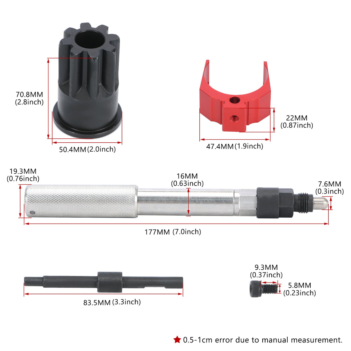 Timing Pin Injector Height Tool Barring Socket Steel Set for Cat 3406E C-15 C-16