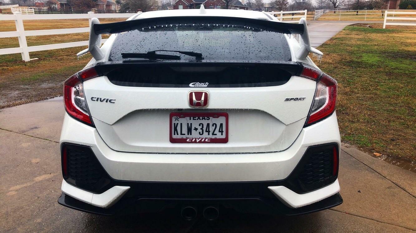 2X NEW Style Front Rear Red Badge Emblem for Civic Coupe 2016-2020