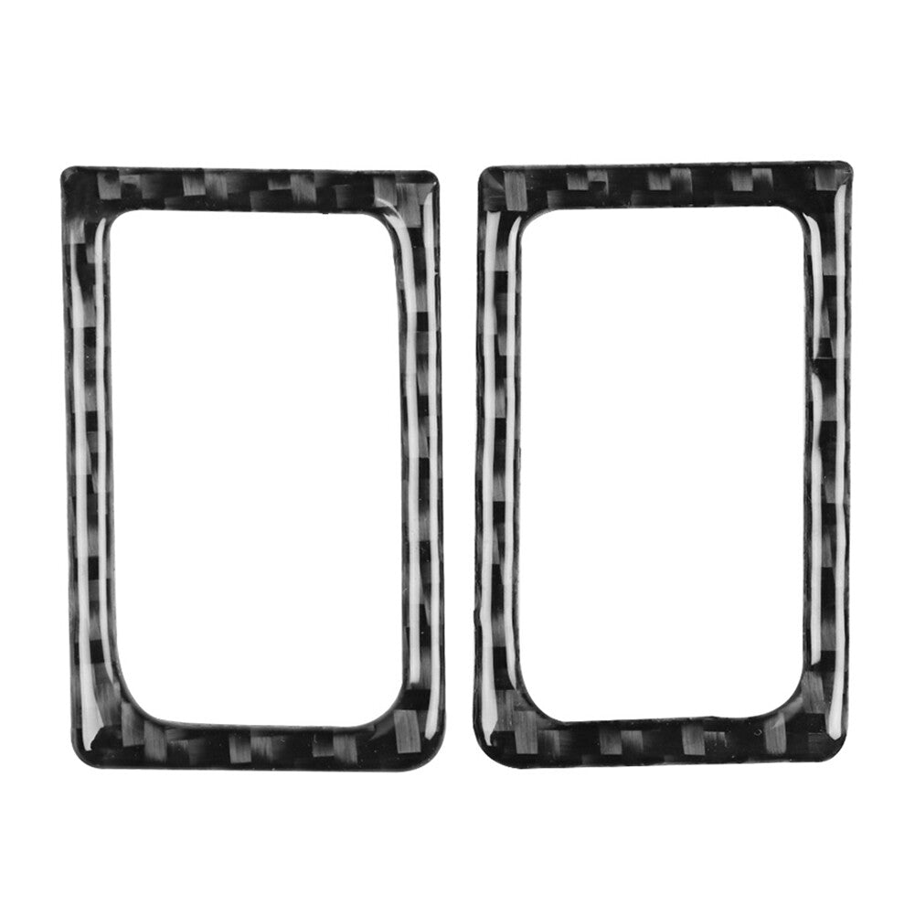 Fit for Nissan GTR R35 2008-2020 Interior Door Lock Pins Frame Cover Trim Black 2pcs