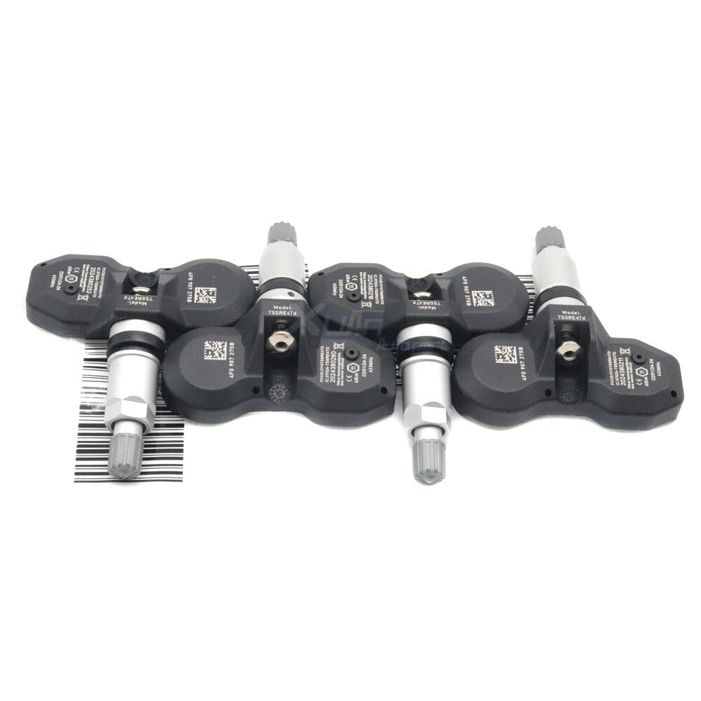 433MHz TPMS Tire Pressure Sensors (4pcs) for Audi for A4 , for A6 , for A8 , Q7, R8, for Volkswagen for Cayenne , and Cayman.