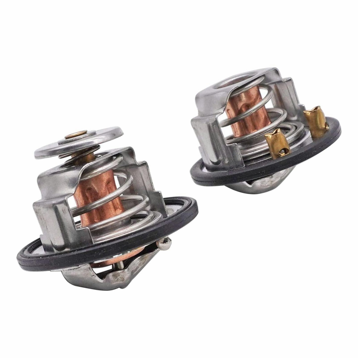For GM Pickup Duramax 185 180 Degree Thermostat Front Rear Kit Pair