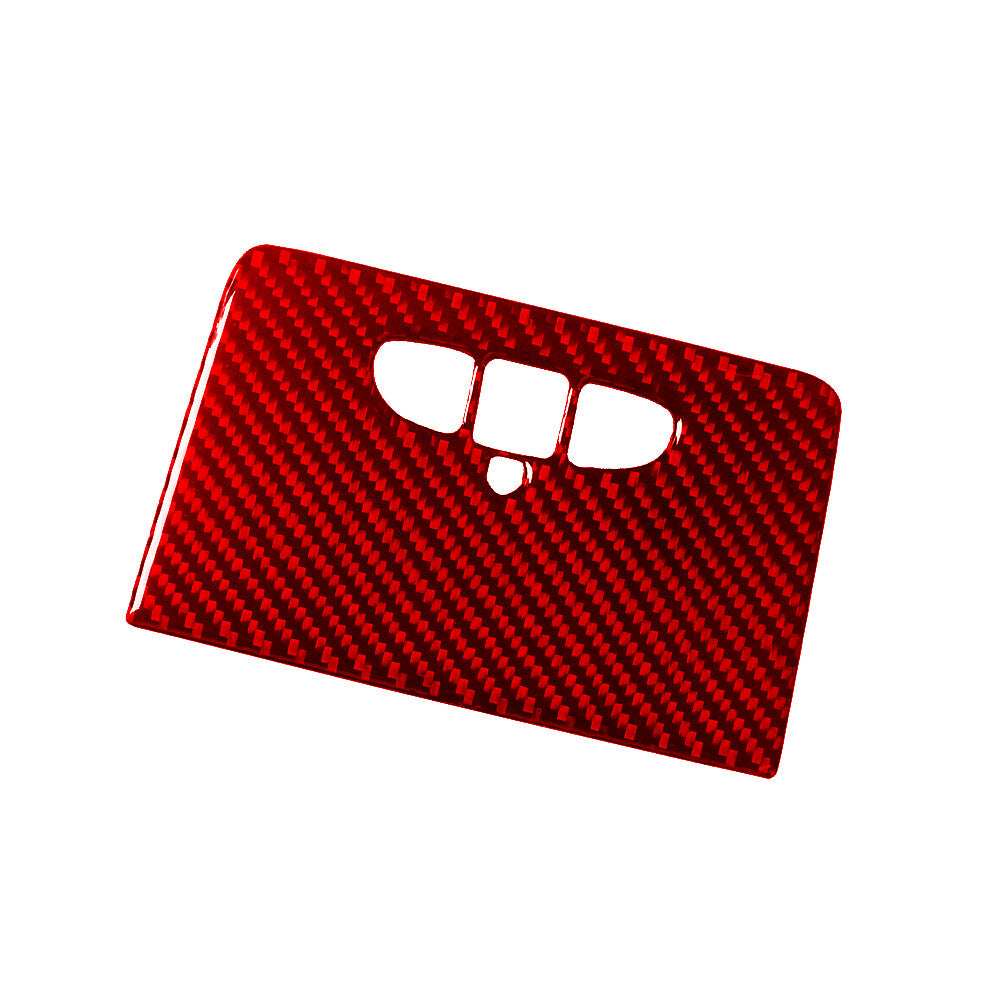 Red Carbon Fiber Read Light Switch Cover Trim For Silverado/tahoe/ for sierra 2007-14