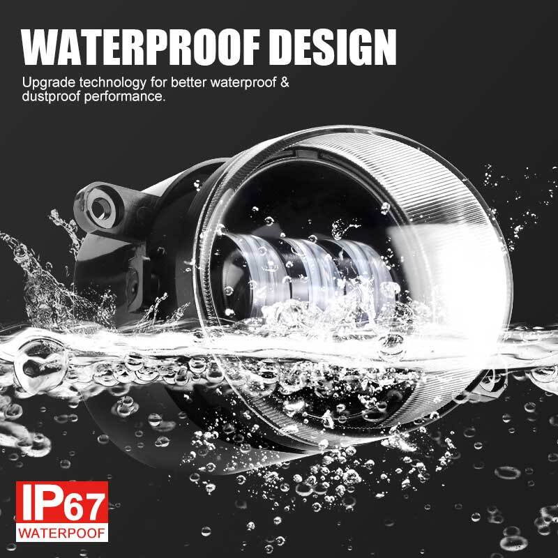 1Pair 3.5'' LED Fog Lights Bumper Driving Lamps for Toyota for Corolla for Camry for Lexus