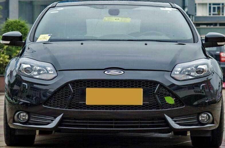 Front Upper Bumper Mesh Grill Grille 1PCS for Ford Focus 2012-14 ST Bright Black