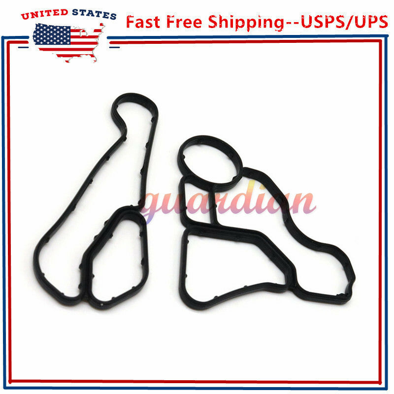 10pcs Engine Oil Filter Cooler Housing Gasket Seal Kit Fit for BMW E60 E90 E91