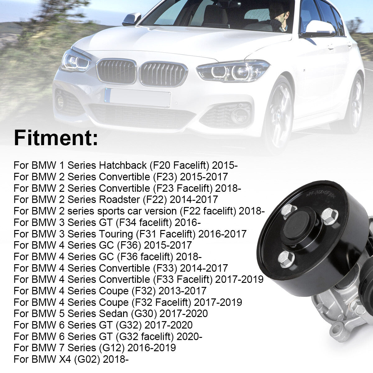 11518638026 Coolant Water Pump assembly for BMW F32 F33 220i 420i 430i 530i X3
