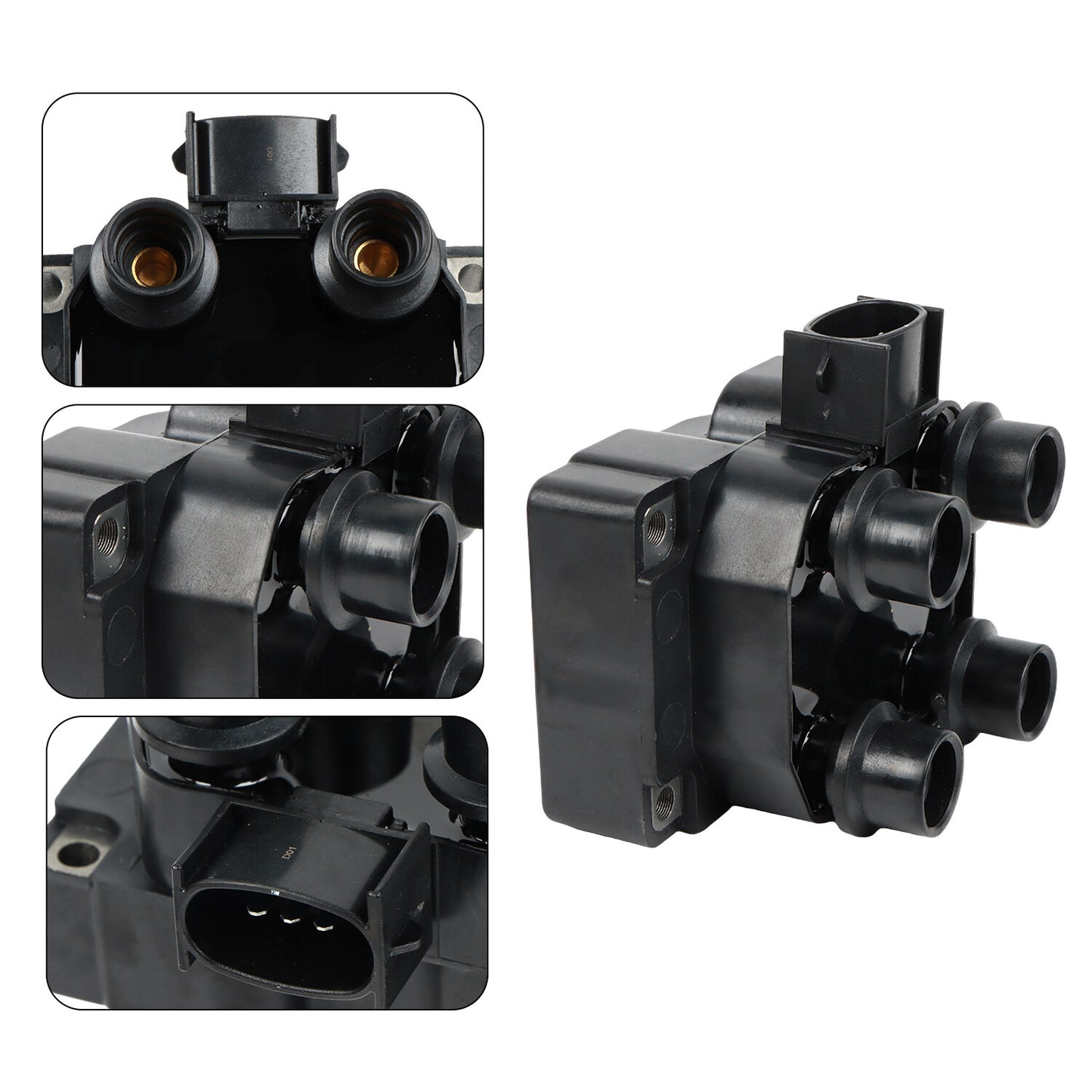 Ignition Coil Pack Spark Plug Wire Set for Ford F150F250 for Lincoln for Mercury FD487