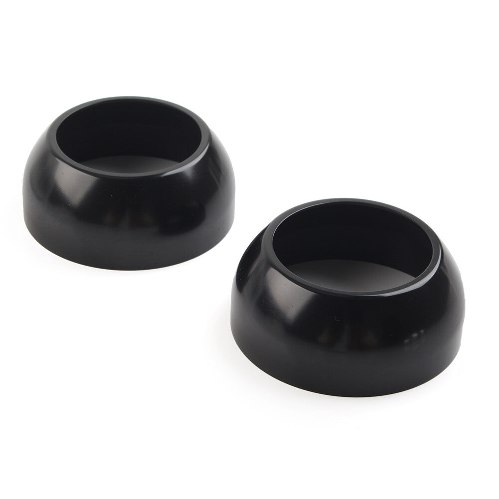 CNC 39mm Gabelmanschttenabdeckungen f¨¹r for Harley FXSTB FXSTC FXDWG Schwarz 2St