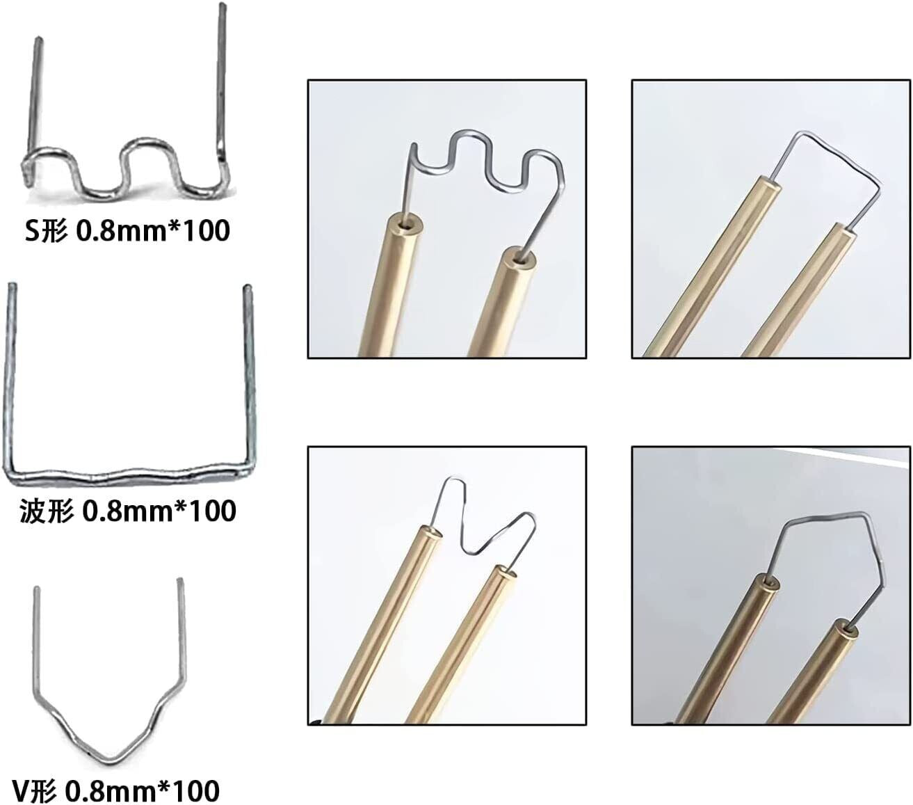 600pcs Hot Staples ,Bumper Fender Welder Stapler Plastic Welder Kit for All Cars