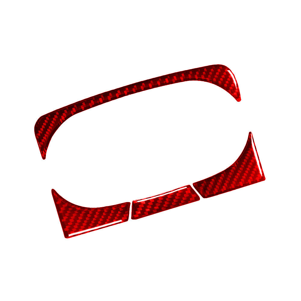 Red Carbon Fiber Beverage Holder Rear Trimming for Land Rover Discovery Sport