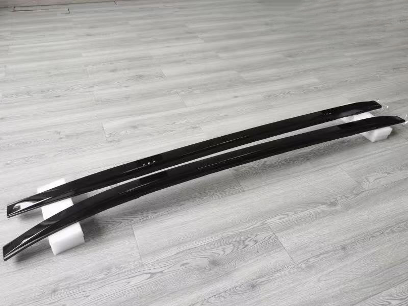 For 2023-2024 for Toyota BZ4X Black Aluminum Top Side Rail Bar Roof Rail Rack Kit 2x