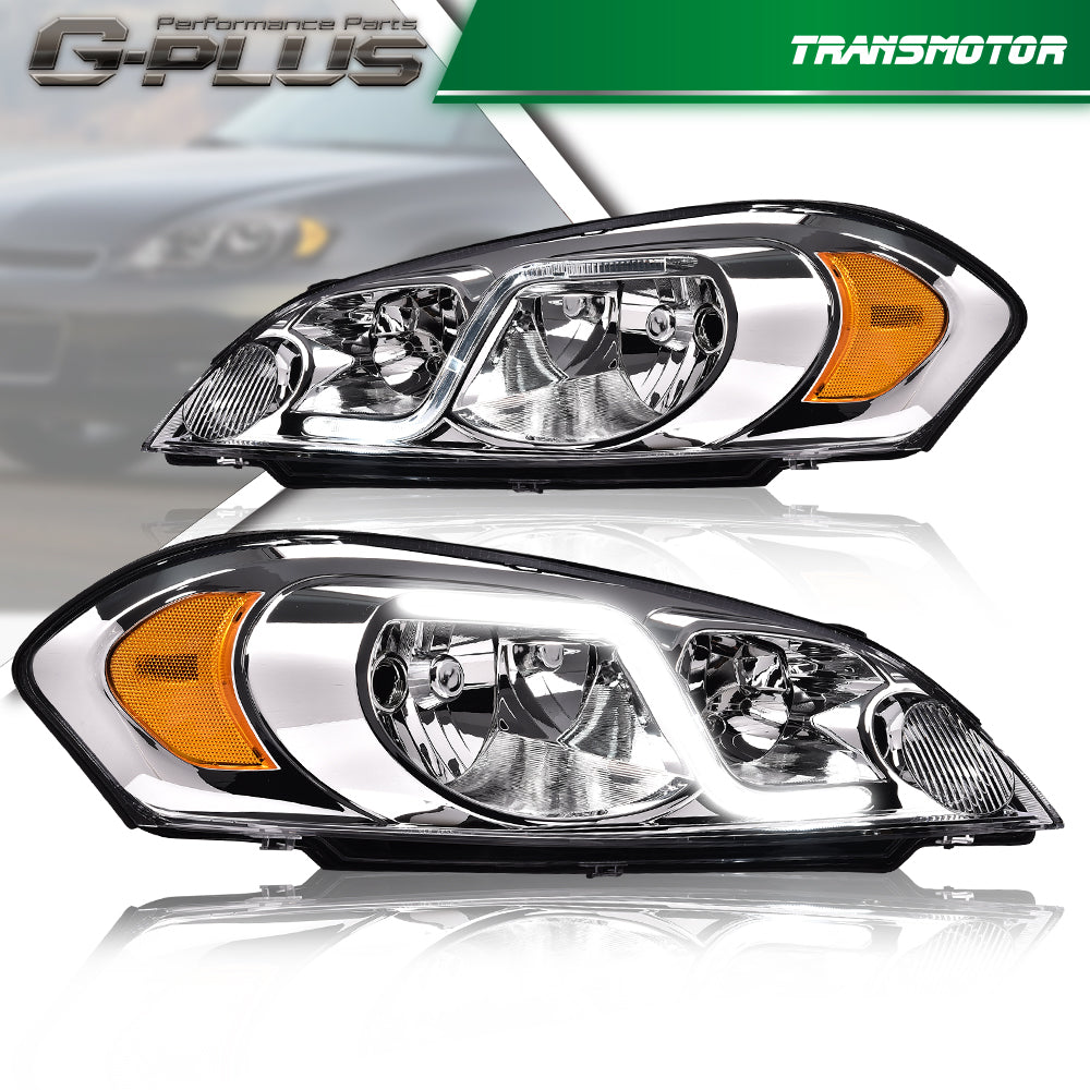 Student 06-16: for Chevrolet Impala Chrome High-Gloss Whitening DRL with Bright LED Display