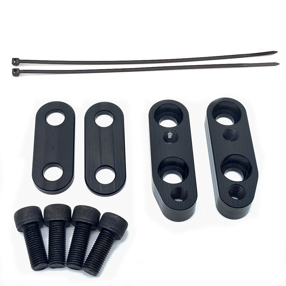 Black Adjustable Handlebar Risers Adapter for Honda Goldwings GL1800 2001-2017