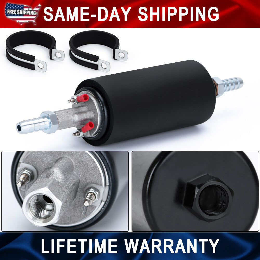 Wal 255LPH Inline LS Swap High Pressure EFI Fuel Pump w/ Install Kit GSL392