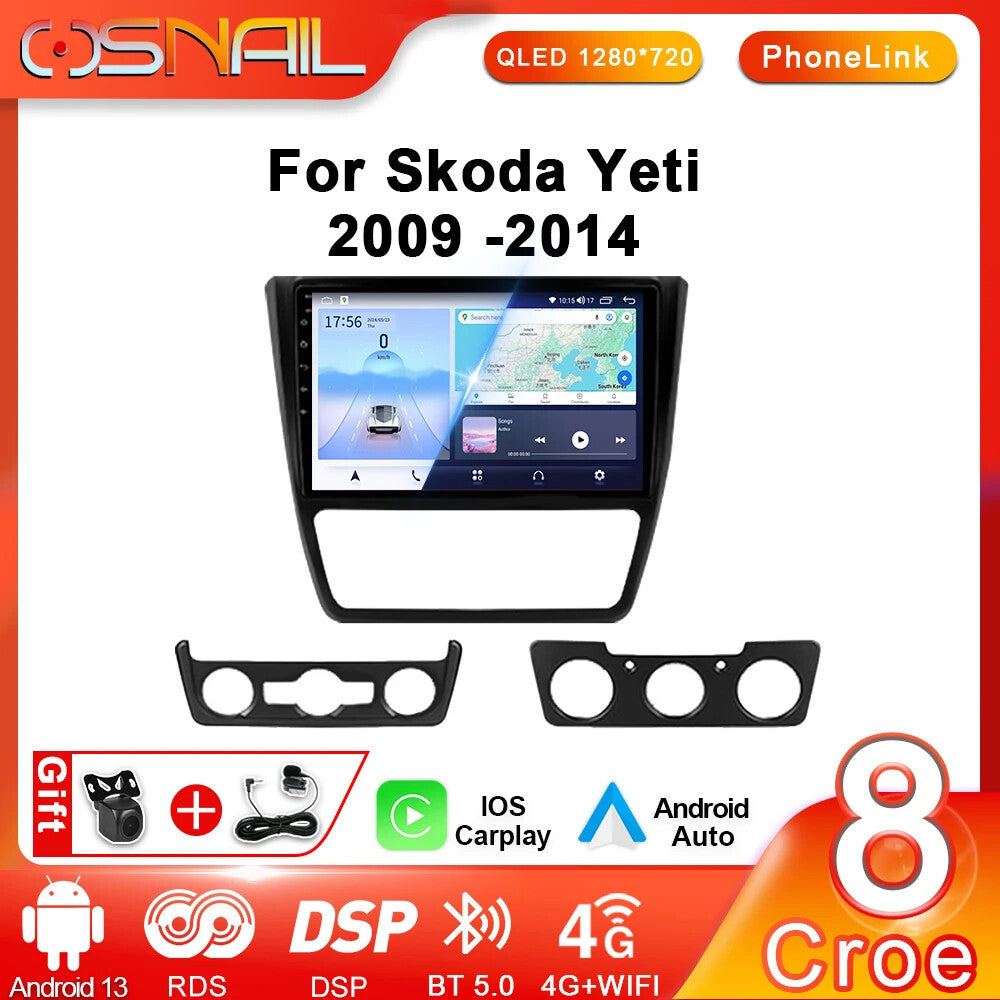 Android Auto for Skoda Yeti 5L Car Radio Multimedia Stereo Video Player GPS Navi