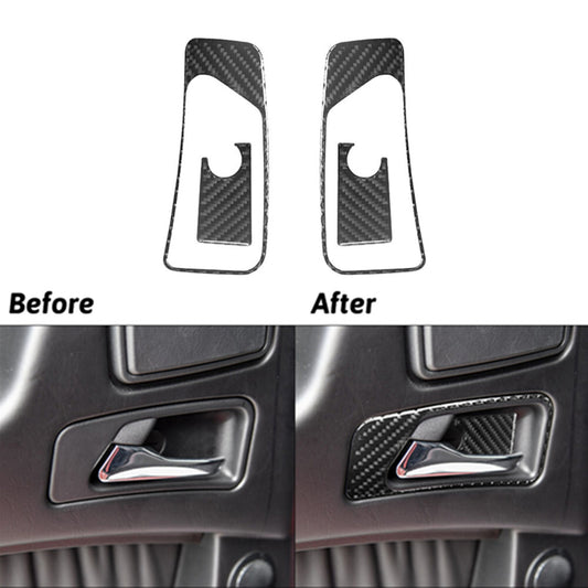 Carbon Fiber Rear Door Handle Cover Trim for Mercedes G-Class G350/G500 2013-18