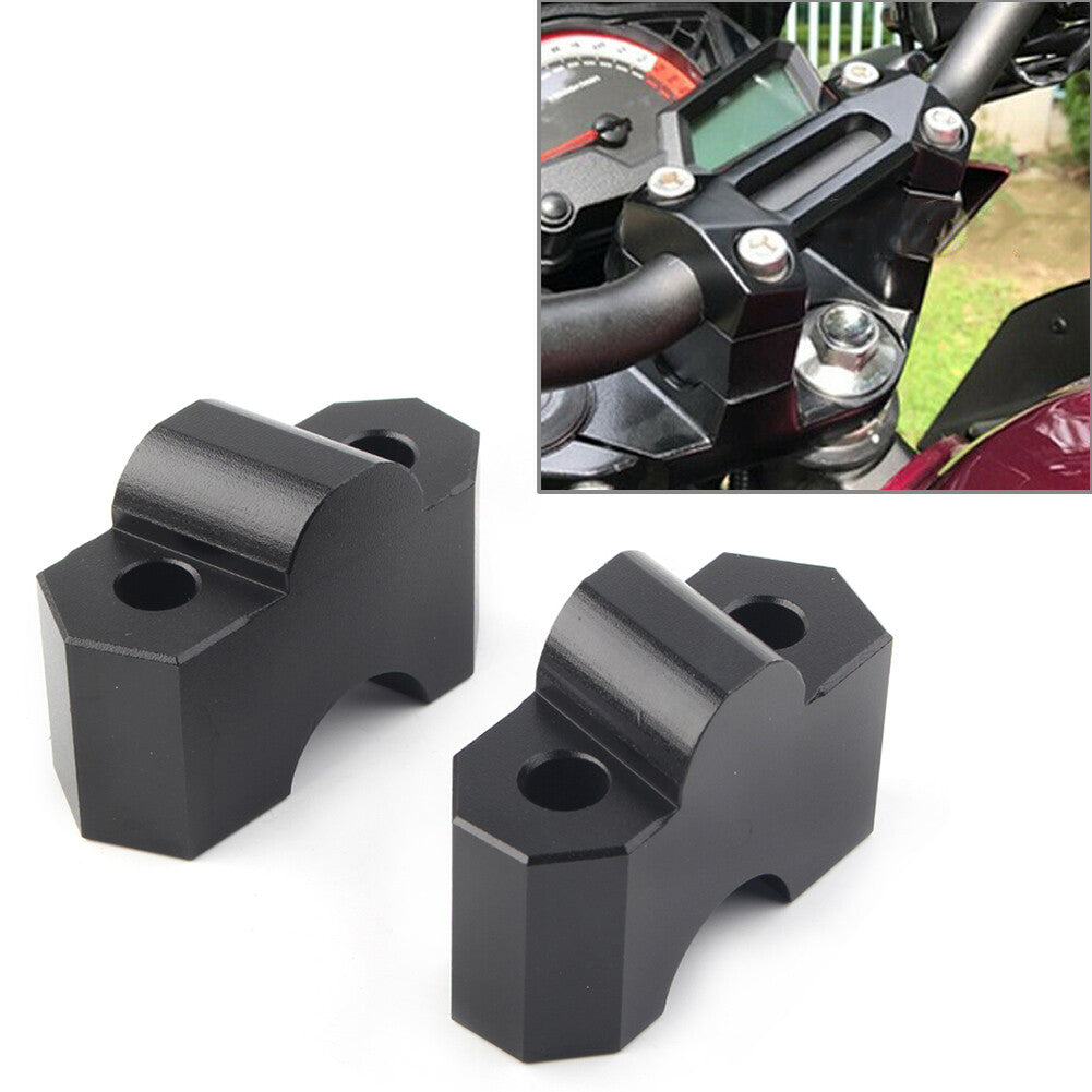 Handlebar Riser Clamp for Kawasaki Z750 2004-2011 Z1000 2003-2016 Pair Black