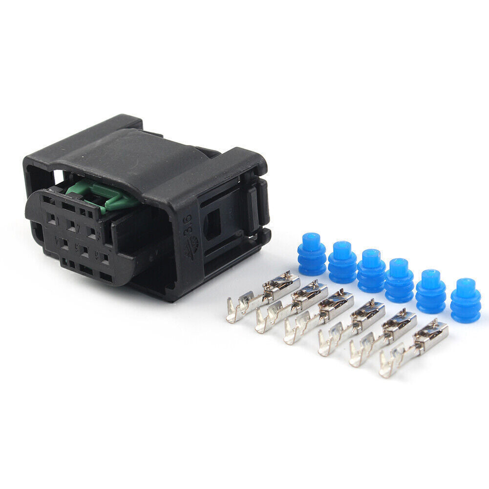 1 Connector w 6 Pins and 6 Seals Kit for Electronic Throttle Body Plastic