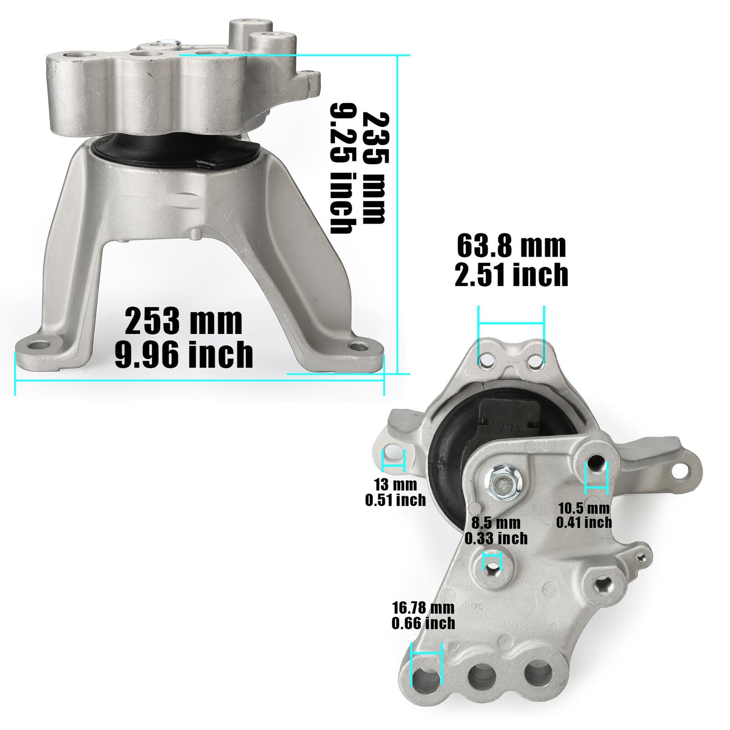 50820-TLA-A01 Engine Side Mount with Bracket for Honda CR-V 1.5L L4 17-22 18 19