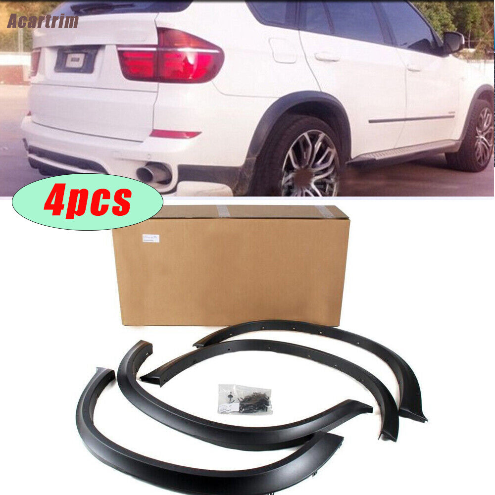 4PCS Wheel Arch Side Fender Flare Cover Molding Trim for BMW X5 E70 2007-2013