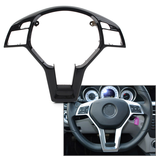 Gloss black steering wheel cover for Mercedes-Benz CLA/SLK/E/C/GLA - CLASS C117