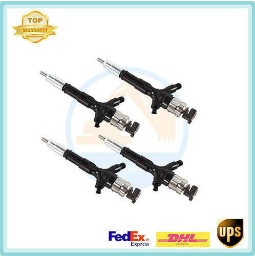4Pcs Fuel Injectors w/095000-7780 23670-30280 for Toyota Hilux KUN26R Prado D4D