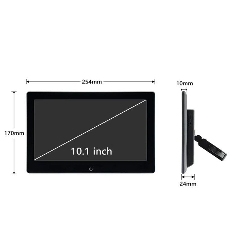 2Pc Car Headrest Monitor 4K Touch Screen 10.1 Inch Android 12 WIFI Video Player