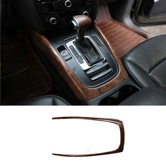 for Audi Q5 2009-2017 Peach Wood Grain Central Console Gear Shift Frame Trim 1P