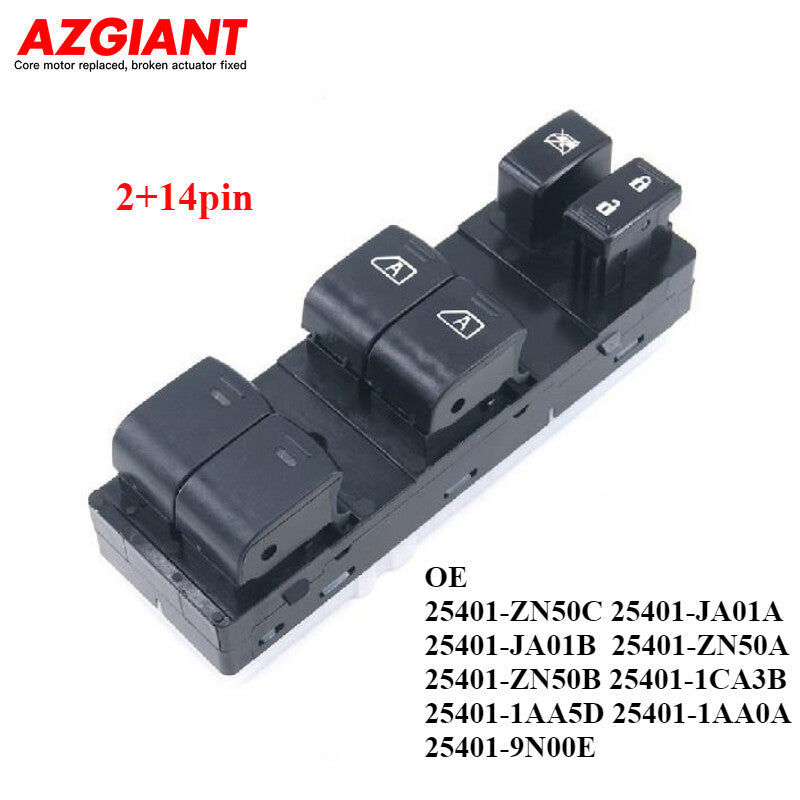 Front Left Driver Side Power Window Switch for Infiniti EX35 EX37 2008 - 2014