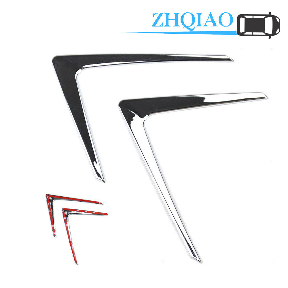 Chrome Front Light Head Lamp Eyebrow Cover Trim Fits for Honda HR-V HRV Vezel 16-18