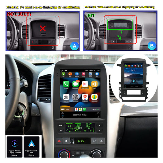 For 2006-2010 Chevy Captiva Carplay Radio Stereo GPS Navigation Wifi Player 9.7