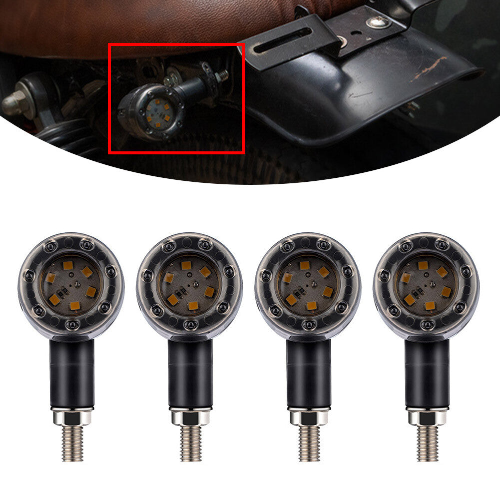 4x LED Brake Running Turn Signal Tail Light Lamp for Harley Cafe Racer