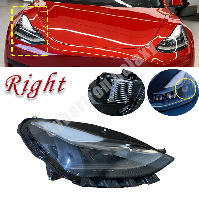 Right for Tesla Model 3/Y 2021-023 Front Bumper Headlights Headlamp 151495300C